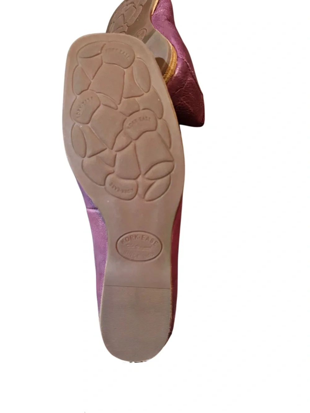 Kirk Ease Palermo Plum Leather Ballet Flat Sz 6